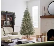 7.5′ Pre-Lit Slim Nordic Spruce Christmas Tree for $160.11