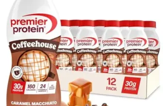 Premier Protein Coffeehouse Caramel Macchiato Protein Shake 12-Pack for $19.18