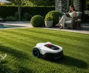 Proudeer DW1500 Wireless Robotic Lawn Mower with GPS RTK & AI Vision Navigation for $699.50