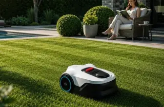 Proudeer DW1500 Wireless Robotic Lawn Mower with GPS RTK & AI Vision Navigation for $699.50
