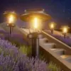 Pywut Outdoor Solar Pathway LED Lights (8-Pack) Now $24.99
