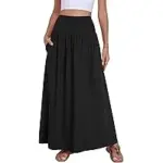 QUEZHU Women’s Maxi Skirts with Pockets for $11.99