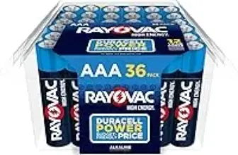 36-Count Rayovac High Energy AAA Batteries for $5.99