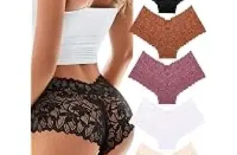 5-Pack Women’s Lace V-Waist Panties for $4.99