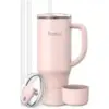 Renoj 32oz Spill Resistant Insulated Mug with 2 Straws for $5.99