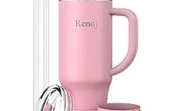 Renoj 40oz Insulated Mug with 2 Straws – Now Only $5.99