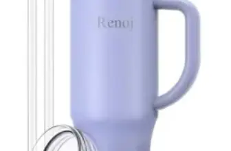 Renoj 32 oz Leak Proof Insulated Water Bottle with Handle for $9.49