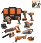 RIDGID 18V Cordless 10-Tool Combo Kit Now $279.65