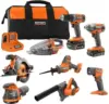 RIDGID 18V Cordless 8-Tool Combo Kit for $299 $299.00