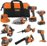 RIDGID 18V Cordless 8-Tool Combo Kit for $299 $299.00