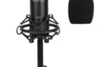 Rockville RCM01 Podcasting Microphone with Mount and Desk Stand for $59.95