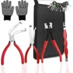 Ruinaer 5-Piece Electrical Disconnect Pliers Set with Gloves for $10.99