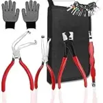 Ruinaer 5-Piece Electrical Disconnect Pliers Set with Gloves for $10.99