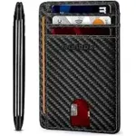 Runbox Slim Minimalist RFID Blocking Leather Wallet for $3.78