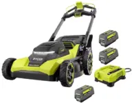 Ryobi 40V HP 21″ Walk Behind Self-Propelled Lawn Mower with Batteries for $739 $739.00