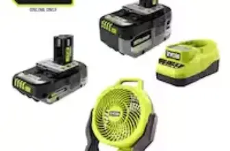RYOBI ONE+ 18V 4.0 Ah Battery and Charger Kit with Hybrid Fan – $79.00