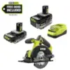 RYOBI ONE+ 18V Circular Saw Kit with 2 Batteries & Charger for $99.00