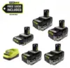 RYOBI ONE+ 18V HP Battery Kit with 4x 4.0Ah and 1x 2.0Ah Batteries for $199 $199.00