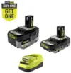RYOBI ONE+ 18V Lithium-Ion Starter Kit with Two Batteries Now $99 $99.00