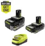 RYOBI ONE+ 18V Lithium-Ion Starter Kit with Two Batteries Now $99 $99.00
