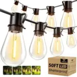 50FT Outdoor Waterproof LED String Lights with Shatterproof Bulbs for $13.99