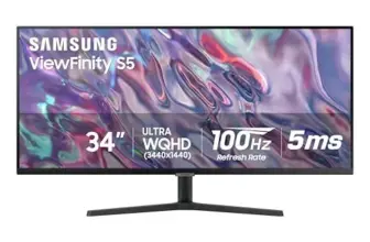 Samsung ViewFinity S50GC 34″ Ultra-WQHD Monitor for $208.99