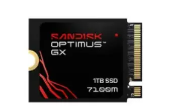 SANDISK Optimus GX 7100M 1TB PCIe 4.0 NVMe SSD Now $515.04