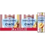 Sanpellegrino CIAO Peach Sparkling Water 24-Pack for $8.93