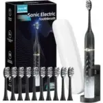 Seapeoa Sonic Electric Toothbrush Set with 10 Brush Heads for $8.99