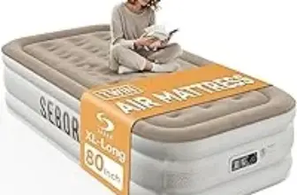 Sebor Twin Air Mattress with Built-in Pump for $53.99