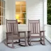 SERWALL Oversized Outdoor Rocking Chair Set of 2 for $170.99