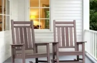 SERWALL Oversized Outdoor Rocking Chair Set of 2 for $170.99