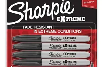 Sharpie Extreme Permanent Markers, Fine Point, Black – 4 Count for $2.97
