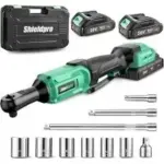 ShieldPro 20V 400RPM 3/8″ Cordless Electric Ratchet Kit for $39.99
