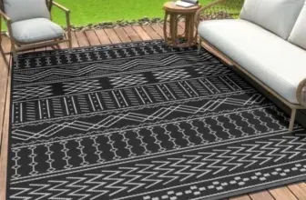 SIXHOME 5’x8′ Reversible Outdoor Patio Rug for $15.79