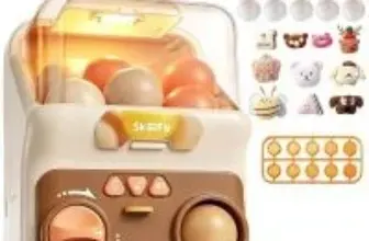Skirfy 13″ Light-up Gashpon Capsule Machine with 10 Dolls and 15 Capsules for $17.99