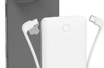 Slim Portable Charger with Built-in Cable Now Only $12.99