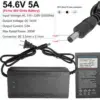 54.6V 5A Smart Charger for 48V Electric Bicycle – Now $22.99