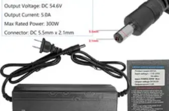 54.6V 5A Smart Charger for 48V Electric Bicycle – Now $22.99