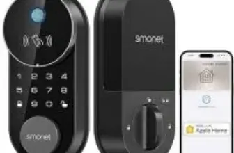 Smonet Keyless Fingerprint WiFi Smart Door Lock with App Control for $79.19