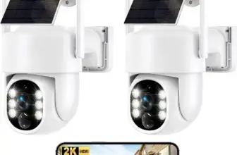 2-Pack Wireless Outdoor Solar Security Cameras for $39.99