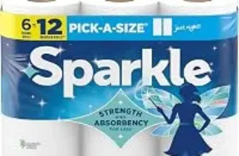 Sparkle Pick-A-Size Paper Towels, 6 Double Rolls for $6.62