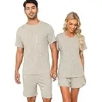 Couples Ribbed Knit Pajama Set for $9.99