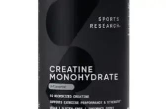 35.27oz Sports Research Creatine Monohydrate (Unflavored) for $19