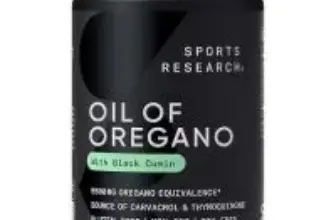 Sports Research Oil of Oregano 9500mg with Black Seed Oil & Coconut MCT Oil for $8.26