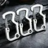 Stainless Steel Carabiner 3-Pack for $0.88