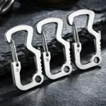 Stainless Steel Carabiner 3-Pack for $0.88