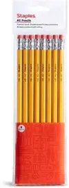 Staples Wooden Pencil 8-Pack for $0.65