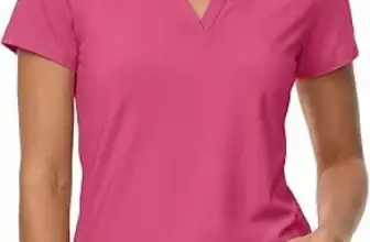 Stelle Women’s Short Sleeve V-Neck Golf Polo Shirt for $9.99