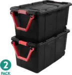 Sterilite Extra-Large Wheeled Industrial Storage Bin 2-Pack for $35 $35.00